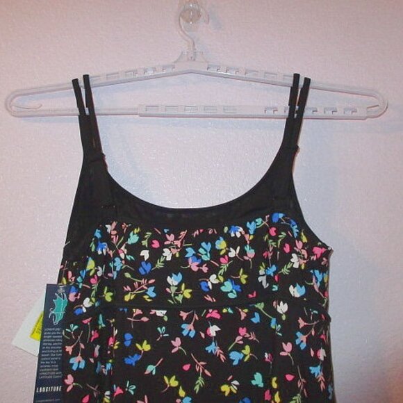 Longitude Swimsuit Dress Size 22 One Piece Tummy Control Long Torso Whimsigoth - Picture 8 of 14